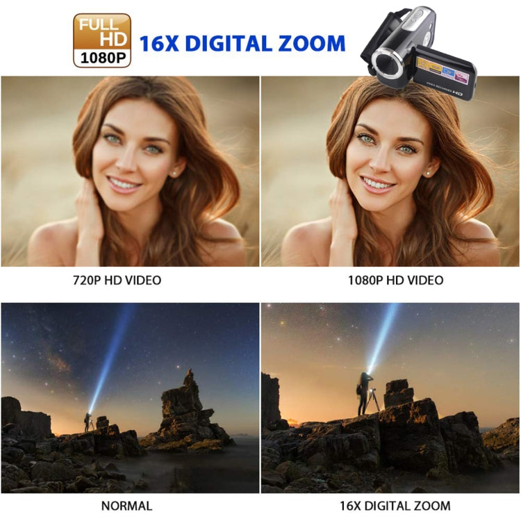 1280x720P HD 16X Digital Zoom 16.0 MP Digital Video Camera Recorder with 2.0 inch LCD Screen 1280x720P HD 16X Digital Zoom 16.0 MP Digital Video Camera Recorder with 2.0 inch LCD Screen